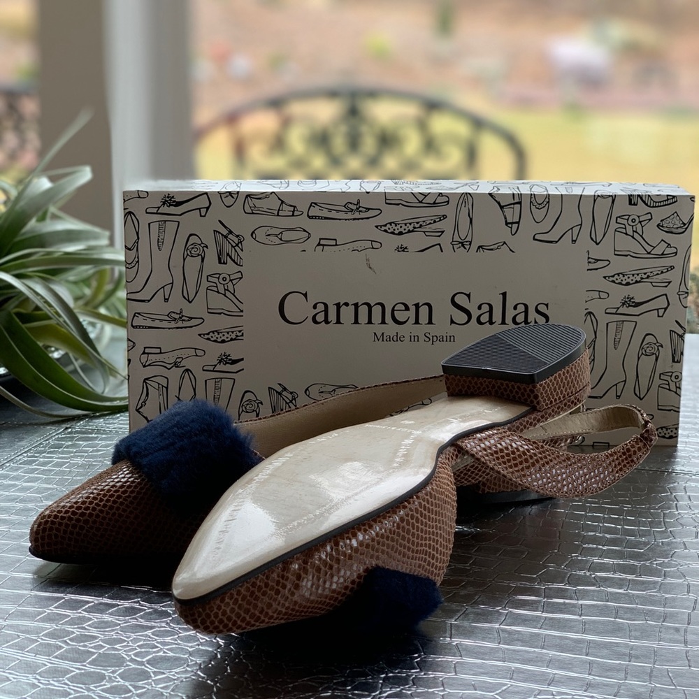Anthropologie Carmen Salas Abdul D’Orsay New - Picture 2 of 3